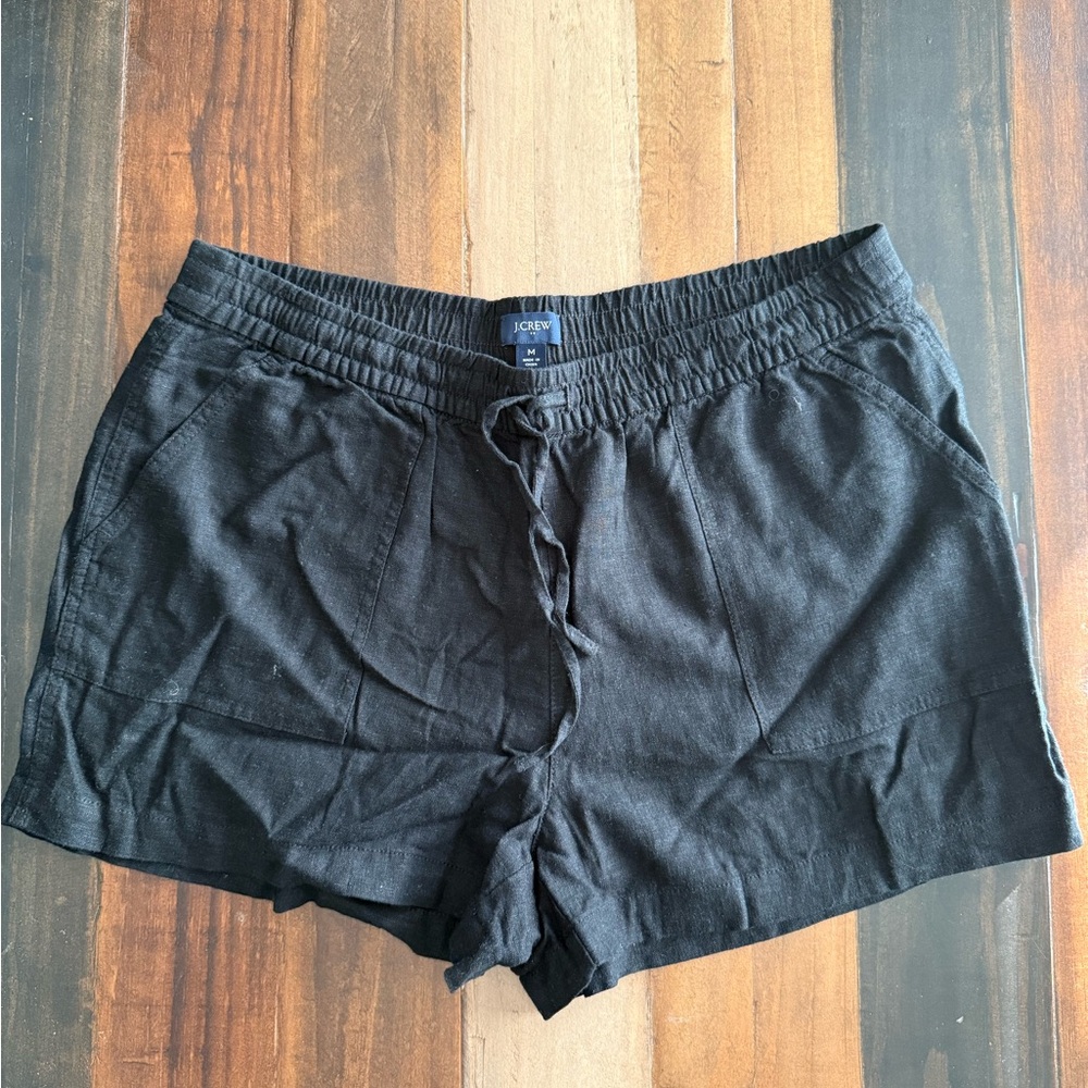 J crew cloth comfy black shorts